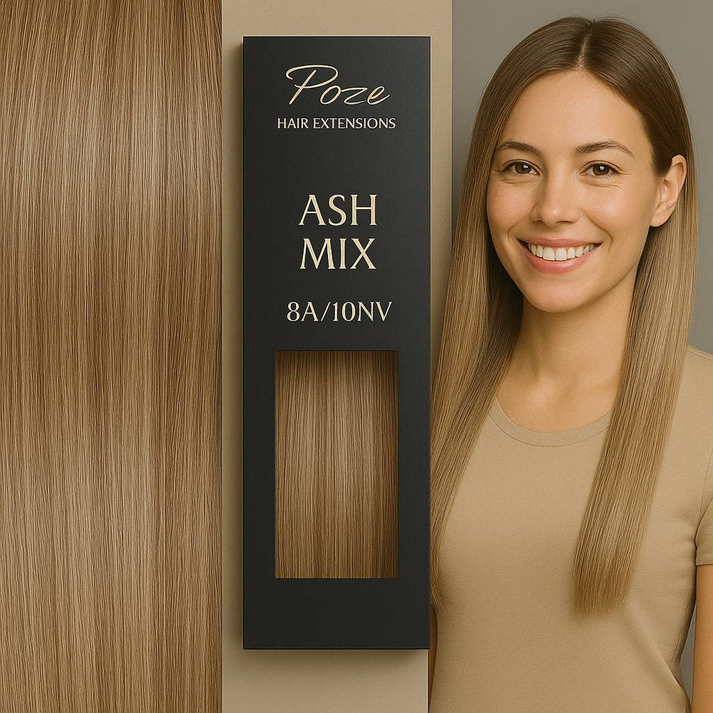 Tape In Hair Extensions Standard - 8A/10NV Ash Mix